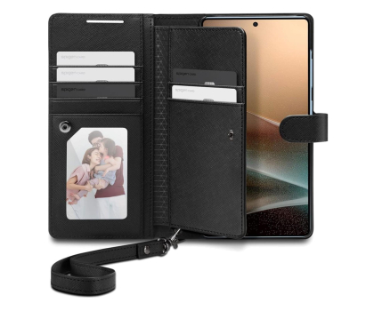 Etui do telefonów SPIGEN Wallet ”S” do Samsung Galaxy S25 Ultra Black 8809971239547